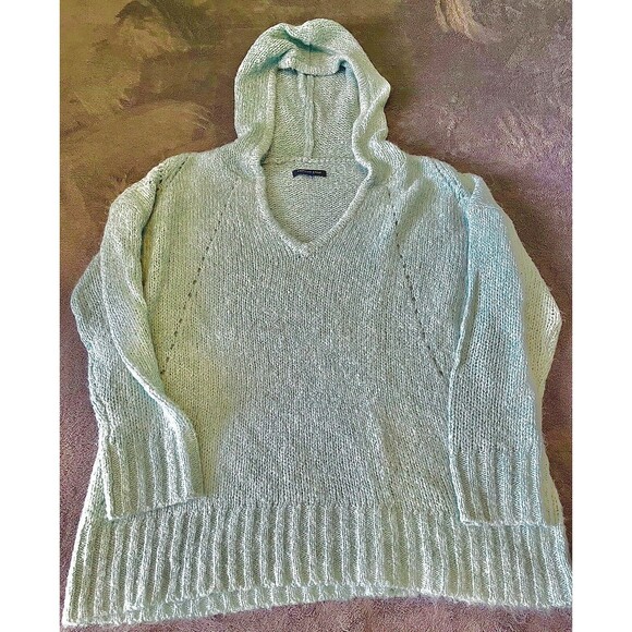 American Eagle Sweater Blue Womens Pullover Jegging Hoodie Size M NWOT - Picture 2 of 6